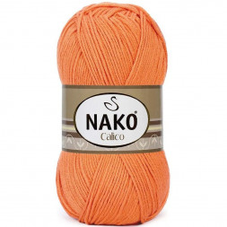 Пряжа Nako CALICO 4570 оранжевый
