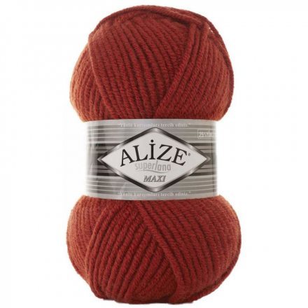 Пряжа Alize SUPERLANA MAXI 36 терракот (5 мотков)