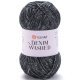 Пряжа Yarnart DENIM WASHED 923 черный меланж (10 мотков)