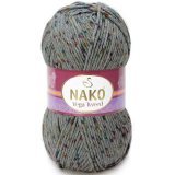 Пряжа Nako VEGA TWEED 31754 серый (5 мотков)