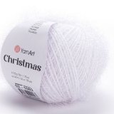 Пряжа Yarnart CHRISTMAS 02 белый (10 мотков)