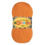 Пряжа Nako BONBON LUKS 98406 морковный (5 мотков)