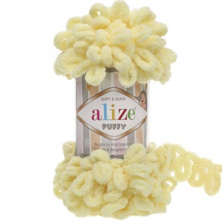 Пряжа Alize PUFFY 13 св.лимон (5 мотков)