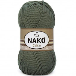 Пряжа Nako CALICO 5306 защитный