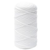 Шнур полиэфирный 5мм M&amp;h 01 белый (1 моток)