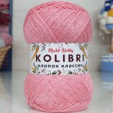 Пряжа M&amp;h KOLIBRI ХЛОПОК КЛАССИК 012 розовый (2 мотка)