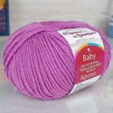 Пряжа Троицкая КРОХА 29 розовая сирень (10 мотков)