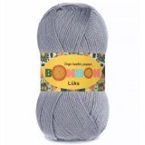 Пряжа Nako BONBON LUKS 98233 серебристый (5 мотков)