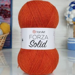Пряжа Yarnart FORZA SOLID 4609 терракот (5 мотков)