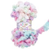 Пряжа Alize PUFFY COLOR 6526 сал/бир/сир/роз (5 мотков)