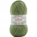 Пряжа Alize HAPPY BABY NEW 485 зеленое яблоко (5 мотков)