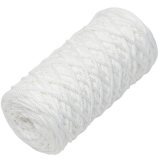 Шнур полиэфирный 3мм M&amp;h 001 белый (1 моток)
