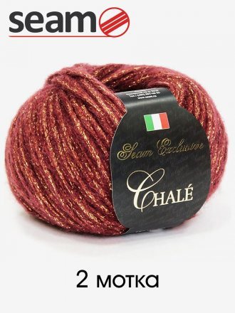 Пряжа Seam CHALE 322 вишня (2 мотка)