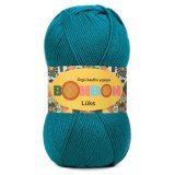 Пряжа Nako BONBON LUKS 98685 мор.волна (5 мотков)