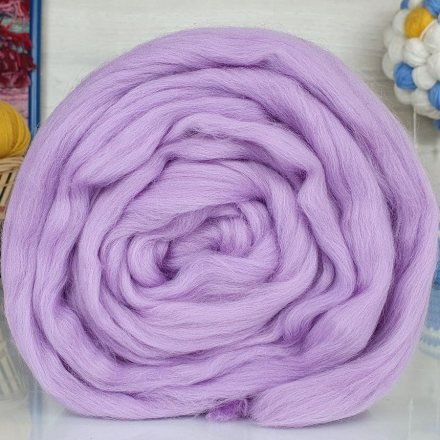 Тонкая шерсть для валяния 389 св.фиалка