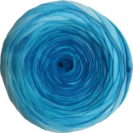 Трикотажная пряжа Saltera сине-голубой батик