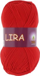 Пряжа Vita cotton LIRA 5033 красный