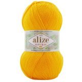 Пряжа Alize HAPPY BABY NEW 216 желтый (5 мотков)
